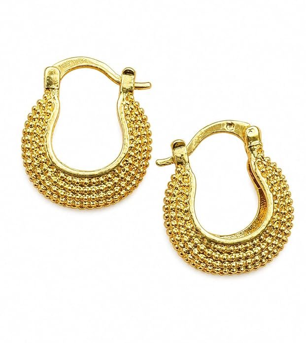 Bali Earring, Gold-Plated, Bead Detailing, Lightweight, for Festive and Daily Wear - Handcrafted Jewellery by Xperts Creations